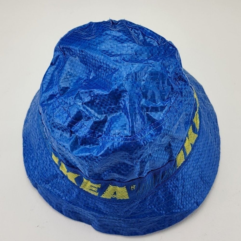 IKEA KNORVA Bucket Hat Blue Frakta Bag Material Streetwear One Size - Picture 2 of 4